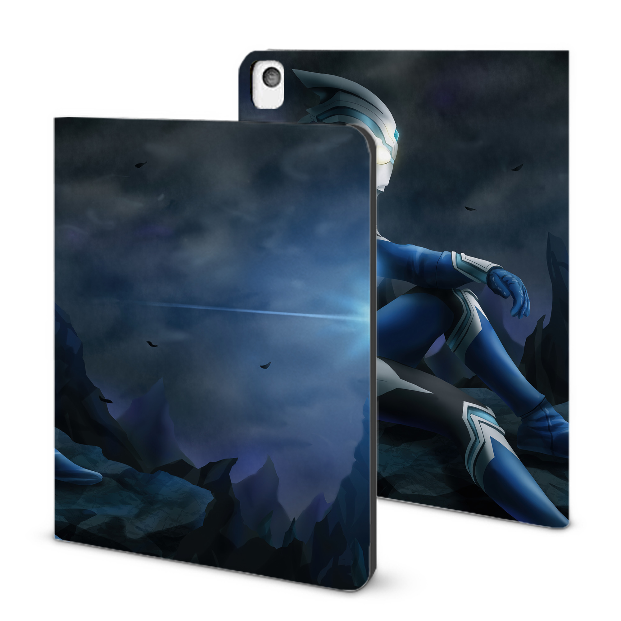 （画像用） ウルトラマン Ultraman IPadケース ペンホルダー付き ブックスタイルデザイン